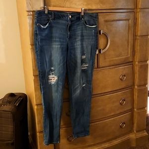 Size 16 WHBM skinny distressed jeans